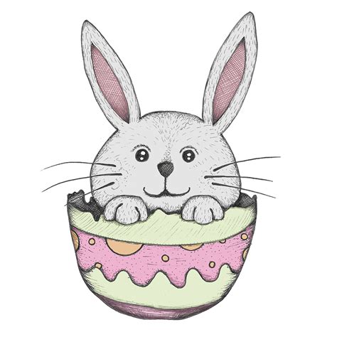 easter bunny drawing